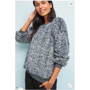 NWT ANTHROPOLOGIE SUNDAY IN BROOKLYN Sherpa Pullover Size XS